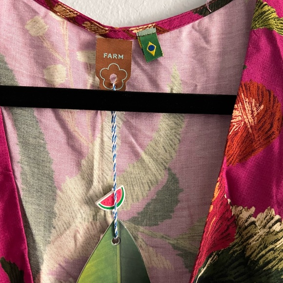 SUPER RARE NWT Farm Rio Pink Floral Dress - Picture 14 of 16